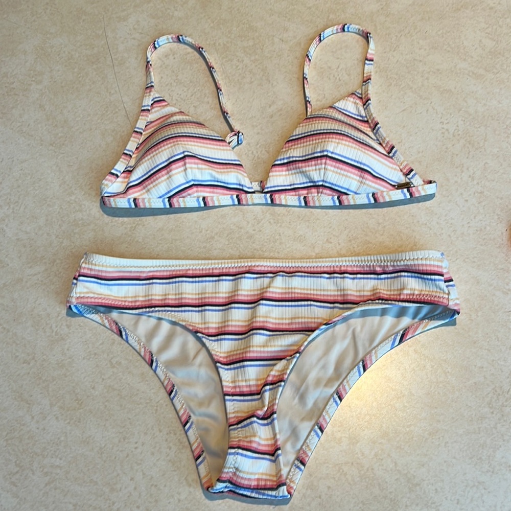 Rip Curl Stripe Bikini Set - image 1
